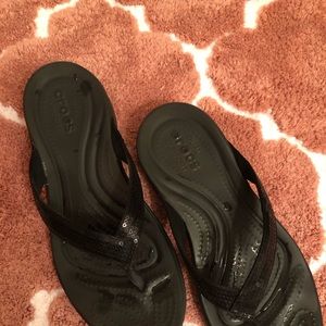 Crocs like new - black size 7